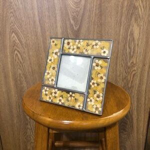 Vintage Yellow Flower Picture Frame